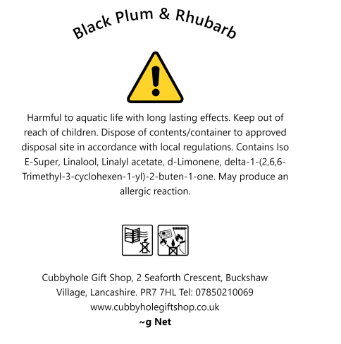 Black Plum & Rhubarb Candle image 6