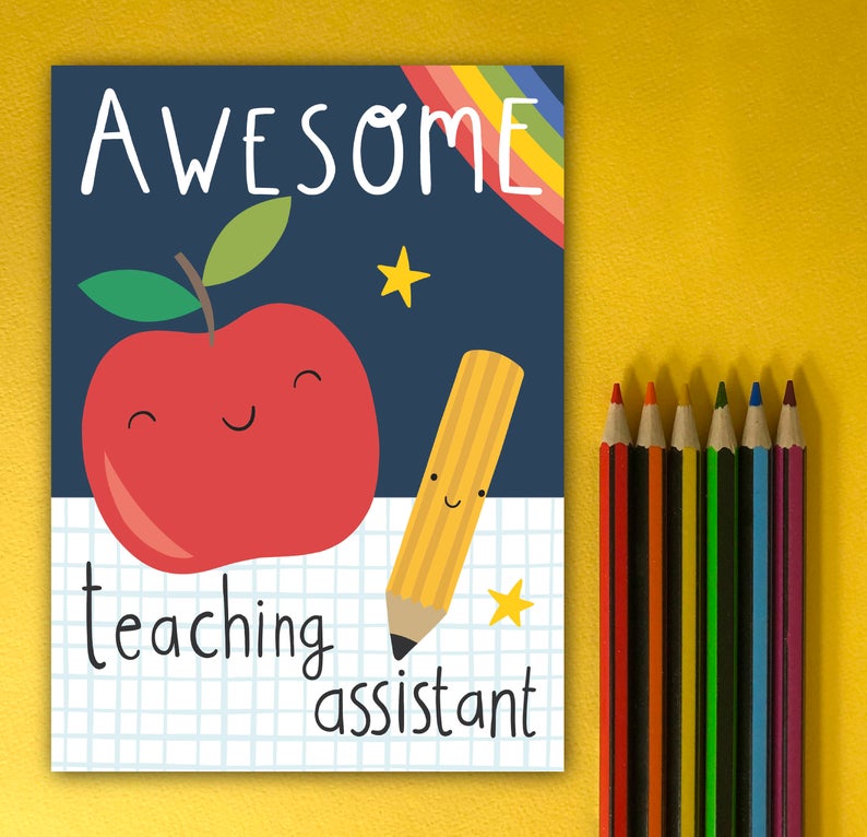 Awesome Teaching Assistant Card image 1