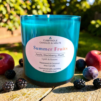 Teal Summer Fruits Candle - limited edition