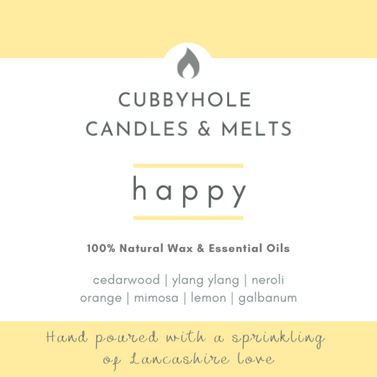'Happy' Natural Wax Melts - Wellbeing Collection image 1