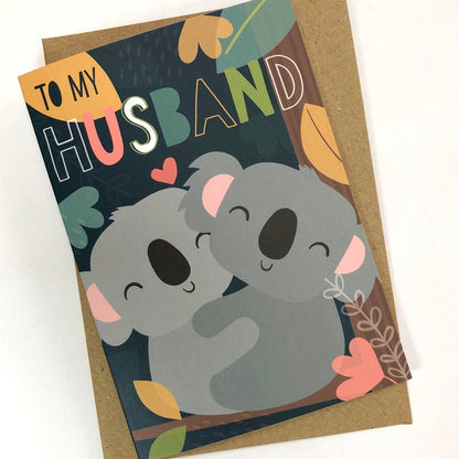 'To My Husband' Koala Card image 0