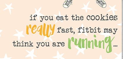 Cookies, Fitbit, Running A6 Notebook image 2