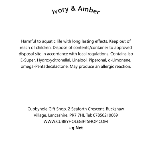 Ivory & Amber Wax Melts