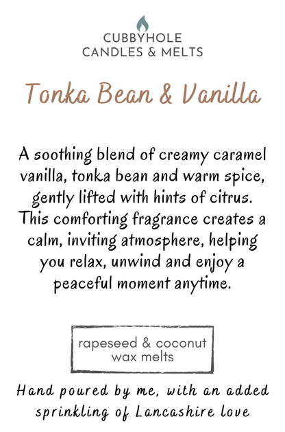 Tonka Bean & Vanilla Wax Melts