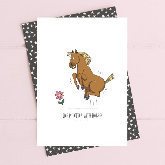 Life is better with horses Card image 0