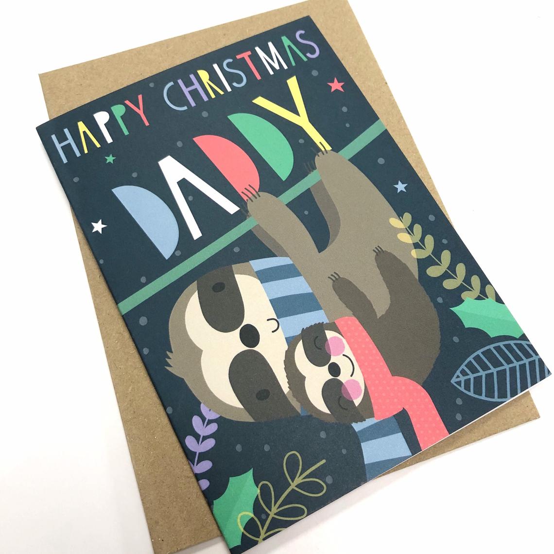 Daddy Sloth Christmas Card image 1