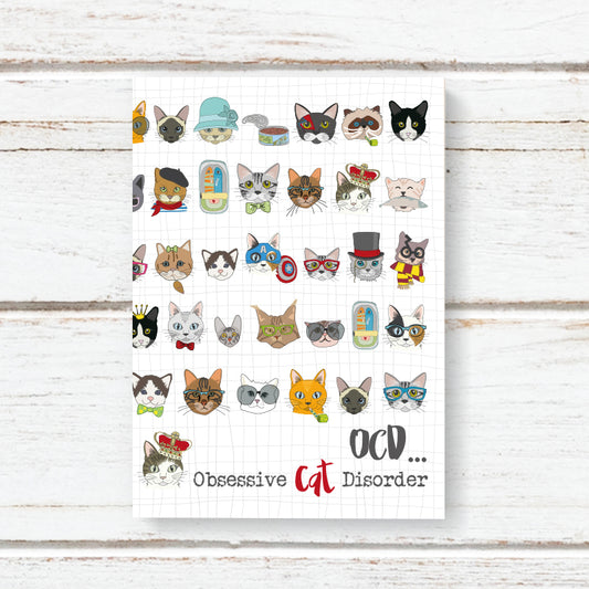 OCD... obsessive cat disorder A6 Notebook image 0