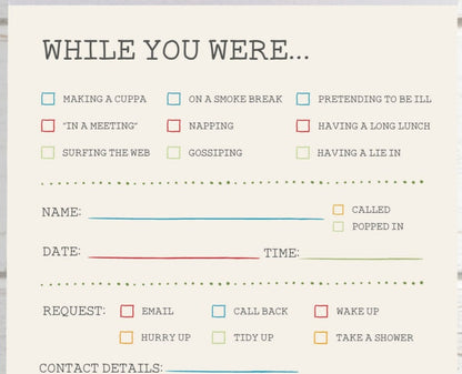 A6 Jotter Pad – while you were...... image 2