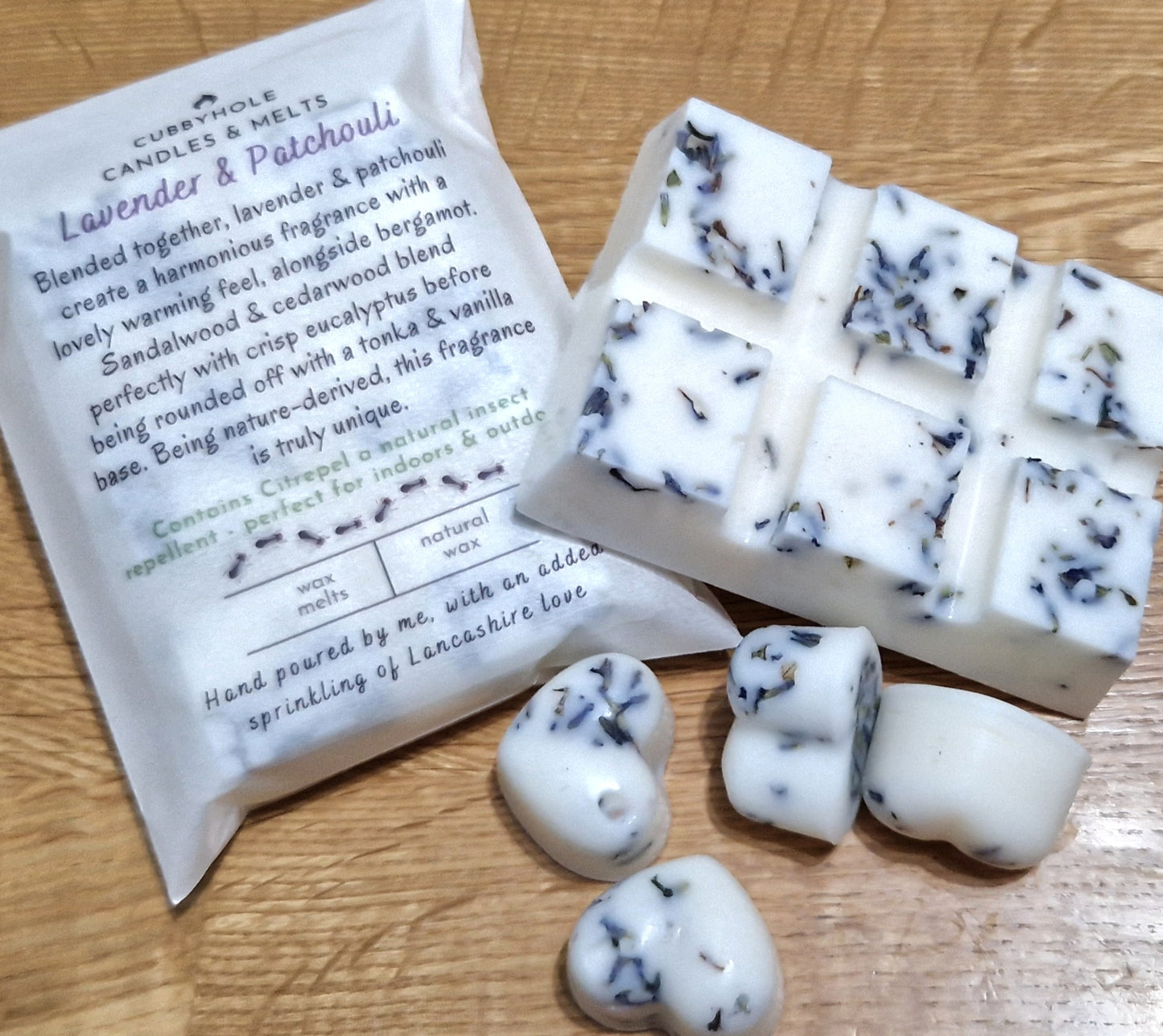 Lavender & Patchouli Natural Wax Melts - Essential Oils  image 0